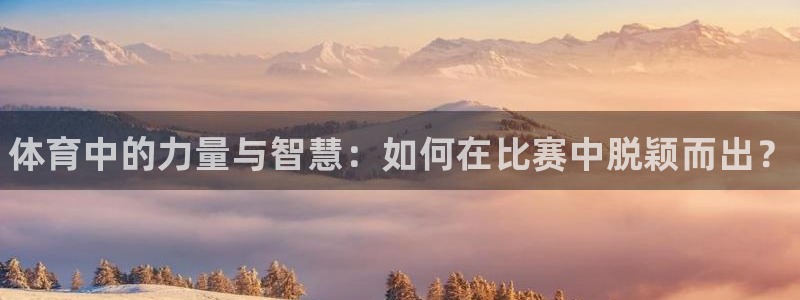 米兰体育官方正版app集团官网首页网址:体育中的力量与智慧: